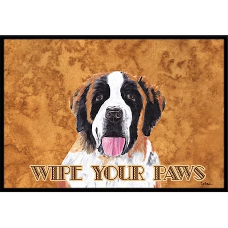 Carolines Treasures Carolines Treasures SC9129MAT 18 x 27 in. Saint Bernard Indoor & Outdoor Doormat SC9129MAT